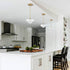 Venezia Industrial Modern Barn Pendant Light Glass Shade 1-Light